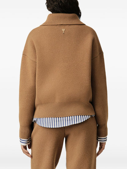 AMI PARIS Sweaters CAMEL