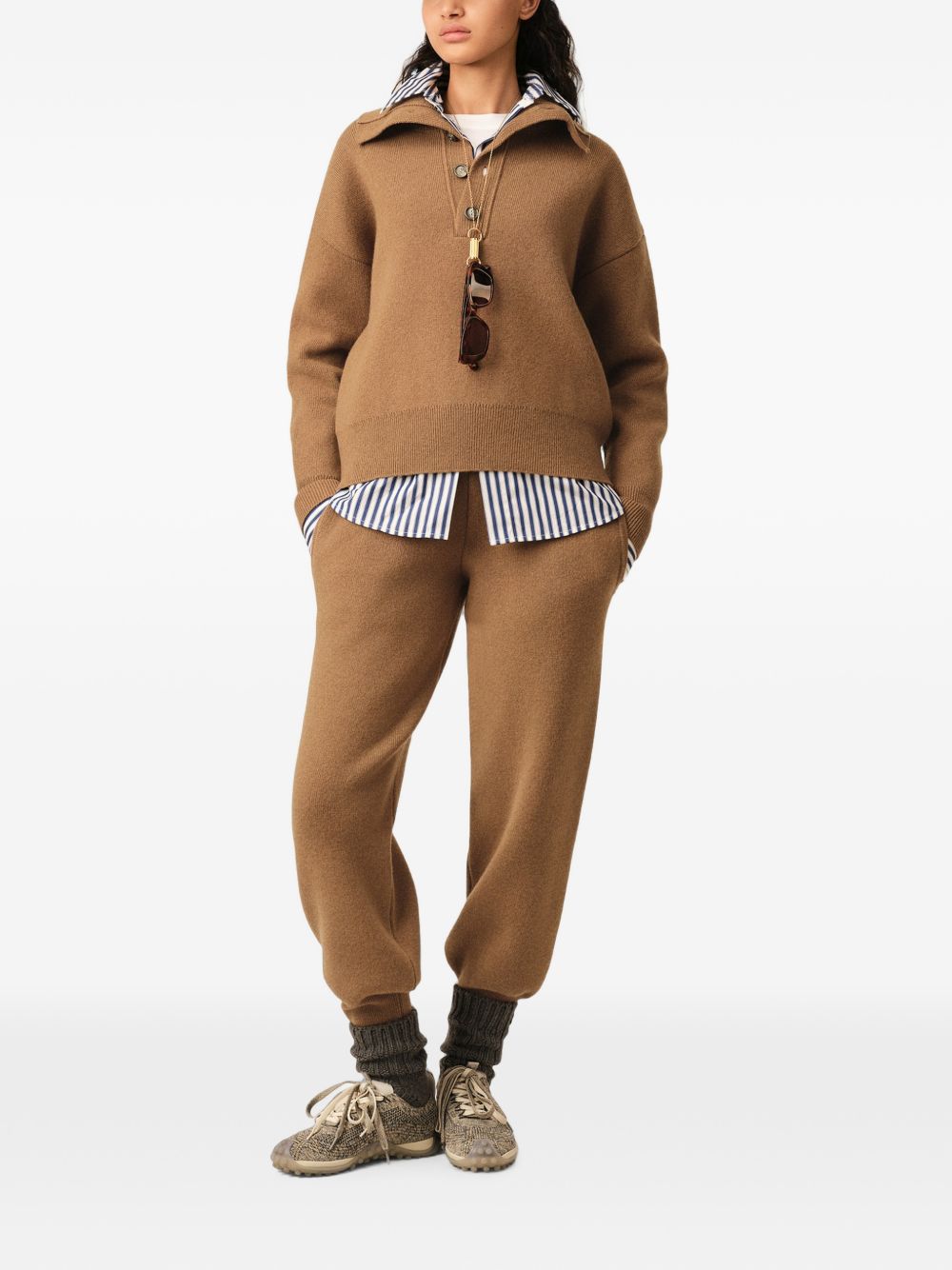 AMI PARIS Sweaters CAMEL
