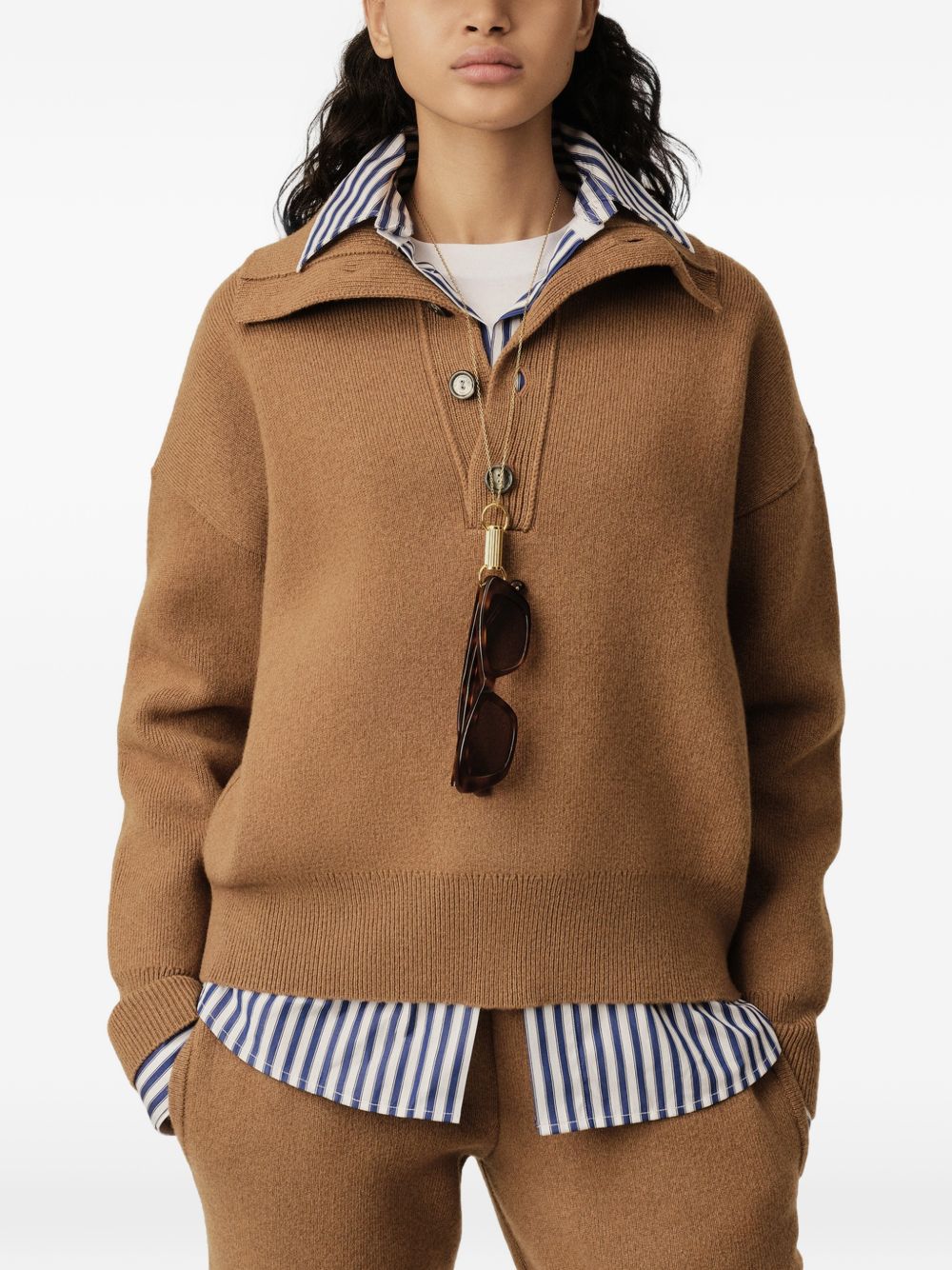 AMI PARIS Sweaters CAMEL