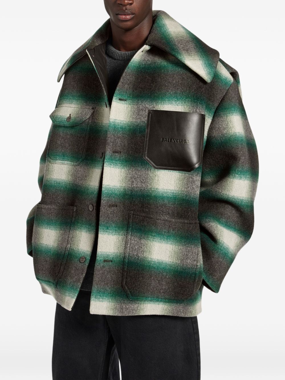 Balenciaga Checked flannel overshirt