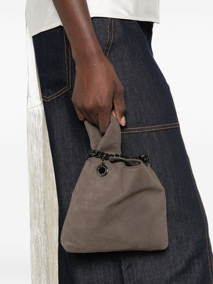 Stella McCartney Chain-Trim Suede Shoulder Bag
