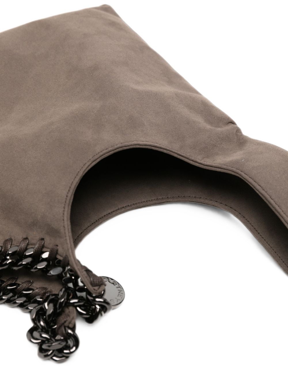 Stella McCartney Chain-Trim Suede Shoulder Bag