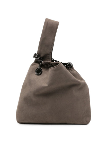 Stella McCartney Chain-Trim Suede Shoulder Bag