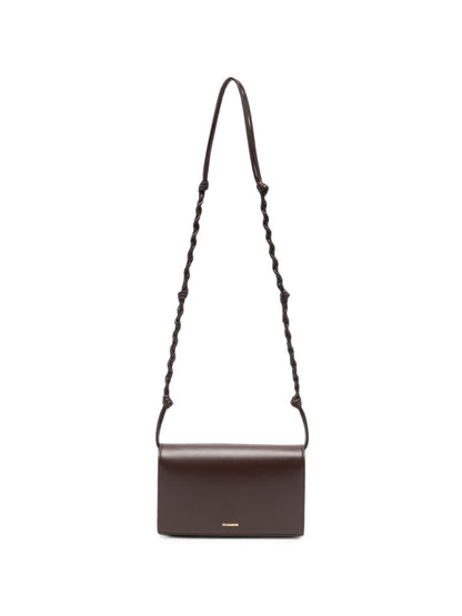Jil Sander Braided Leather Shoulder Bag