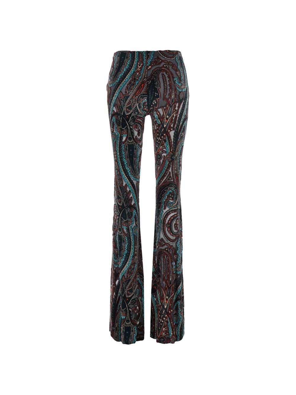 Etro Printed flared trousers