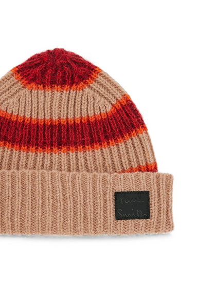 Paul Smith Striped Mohair and Wool Beanie