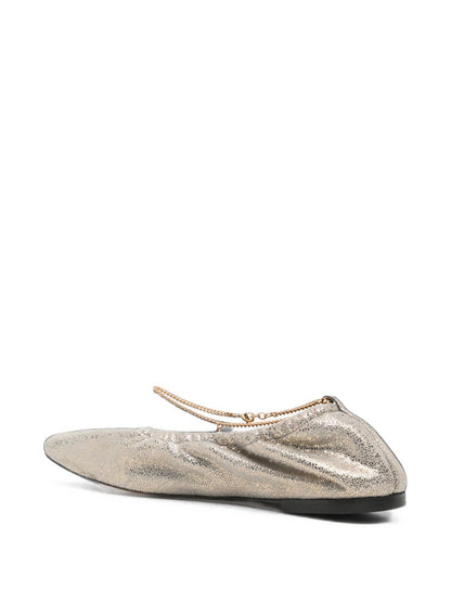 Stella McCartney Flat shoes SILVER