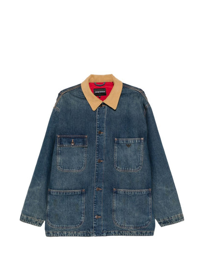 Emporio Armani Jackets NAVY