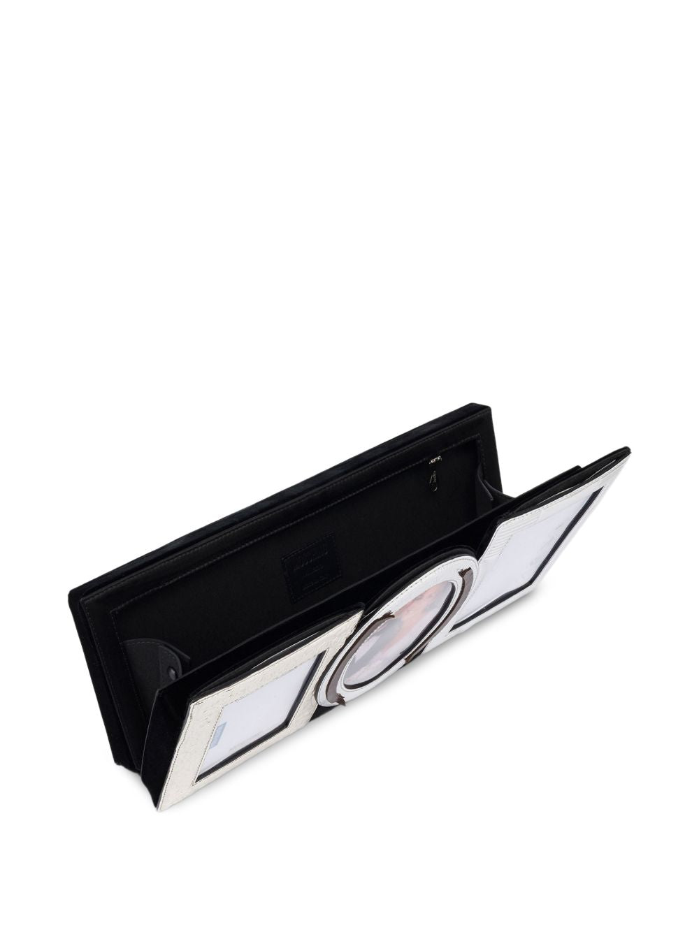 Moschino Picture-frame clutch