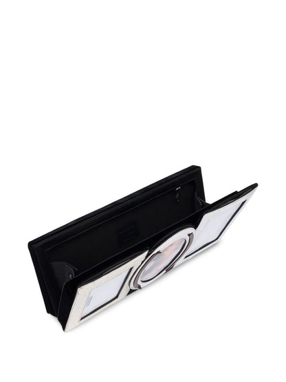 Moschino Picture-frame clutch