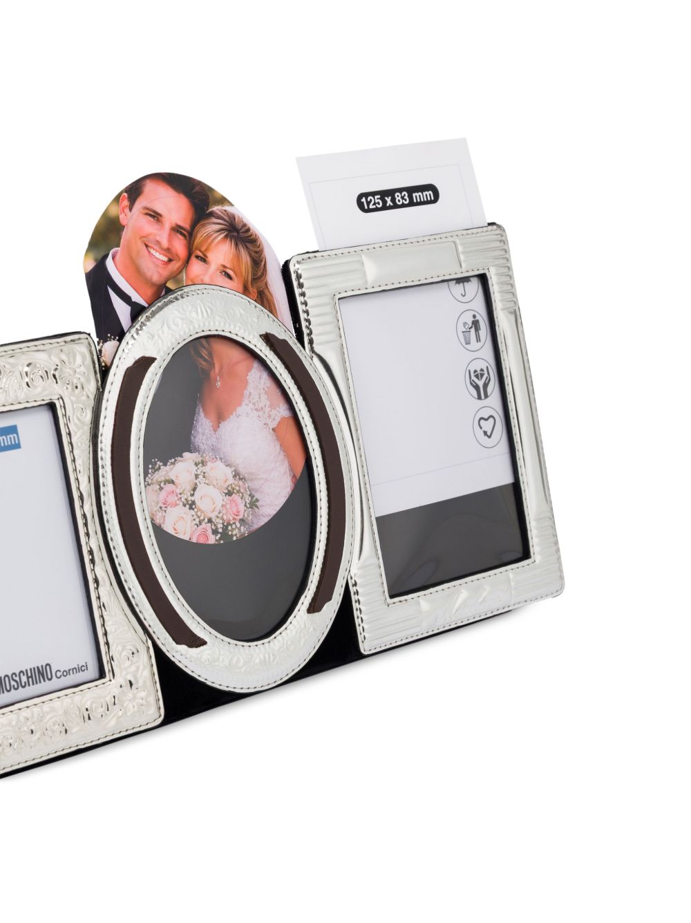 Moschino Picture-frame clutch