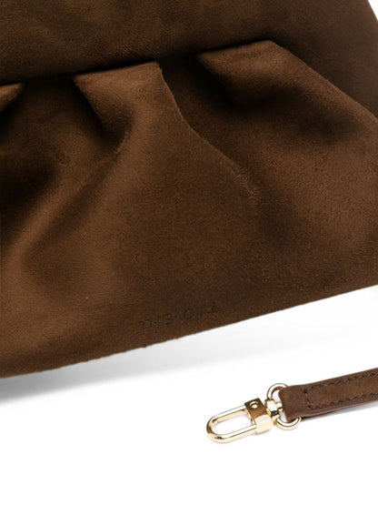 Themoire' Bios suede clutch