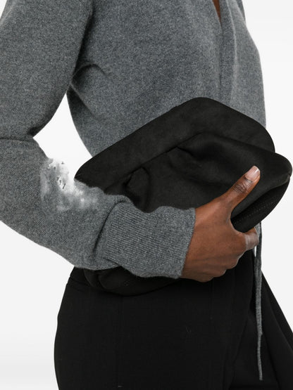 Themoire' Bios suede clutch