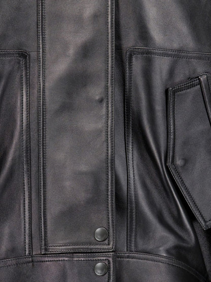 Balenciaga Leather bomber jacket