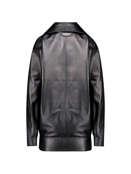 Balenciaga Leather bomber jacket