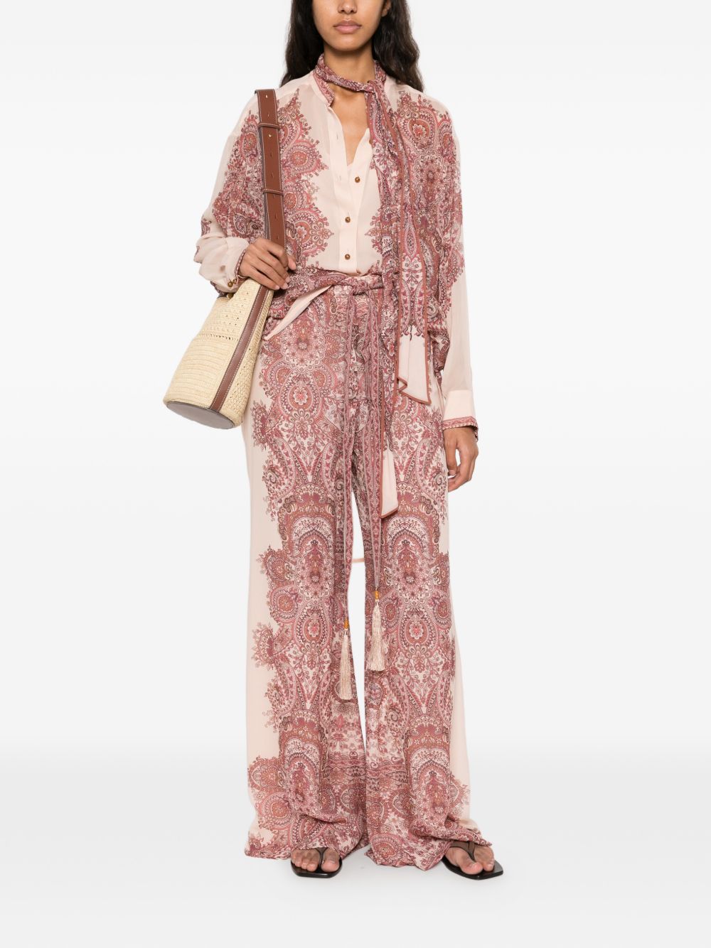 Zimmermann Clash wide-leg trousers