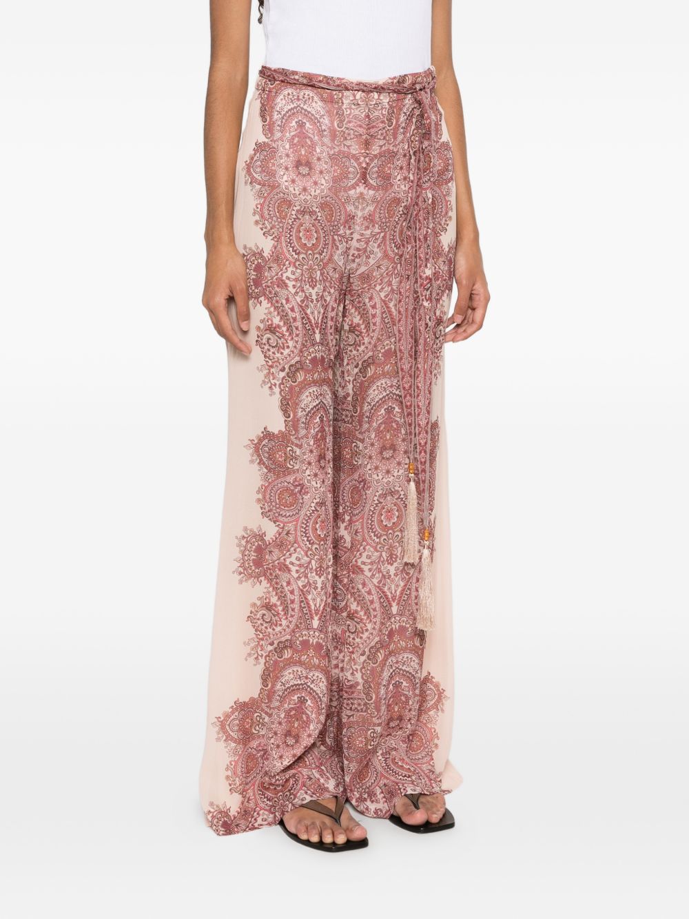 Zimmermann Clash wide-leg trousers