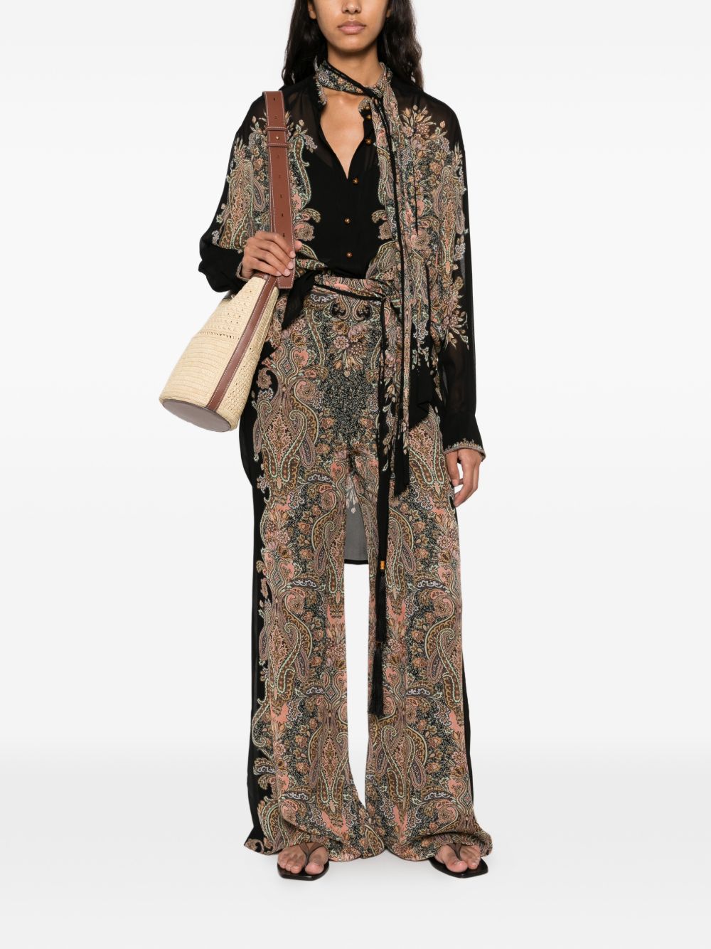 Zimmermann Clash wide-leg trousers