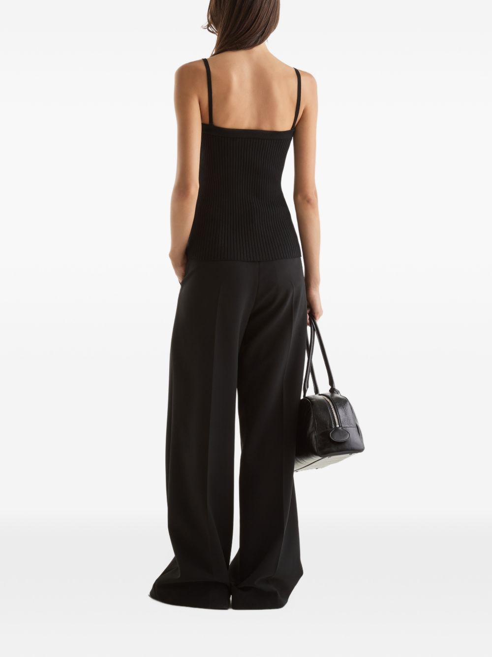 Courreges Pre Ribbed bustier top
