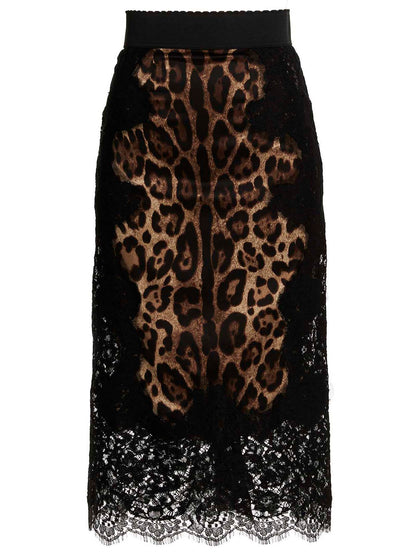 Dolce & Gabbana Animalier Skirt