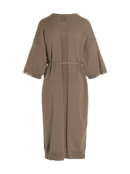 Nude Knit Long Dress