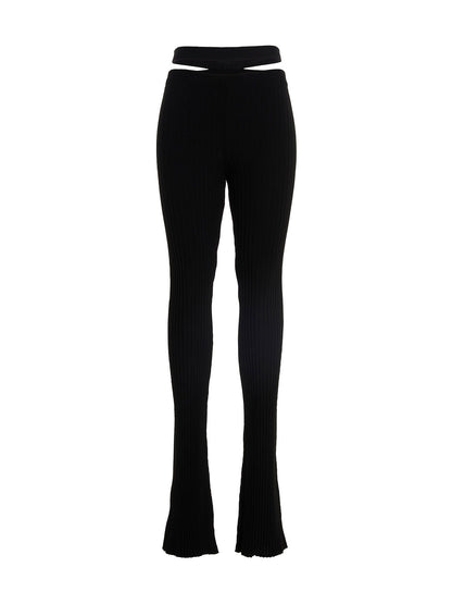AndreĀdamo Ribbed Flared Trousers