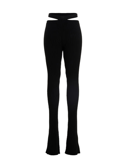 AndreĀdamo Ribbed Flared Trousers