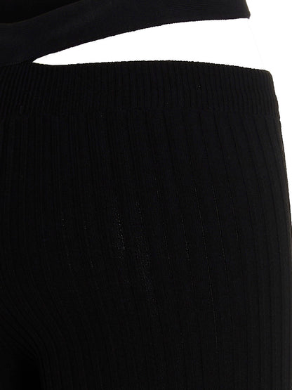 AndreĀdamo Ribbed Flared Trousers