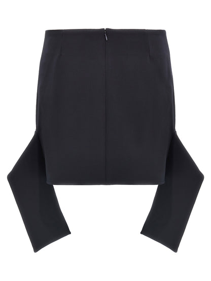 Courreges Reversed Belt Mini Skirt