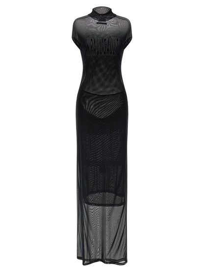 Jean Paul Gaultier Flocked Dress