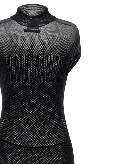 Jean Paul Gaultier Flocked Dress