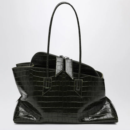 The Attico Dark green La Passeggiata medium bag