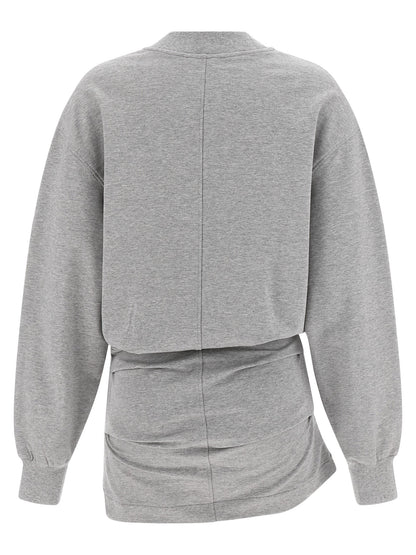 The Attico Mélange Sweatshirt Dress