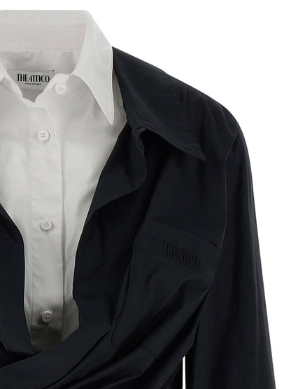 The Attico Double Layer Shirt Dress
