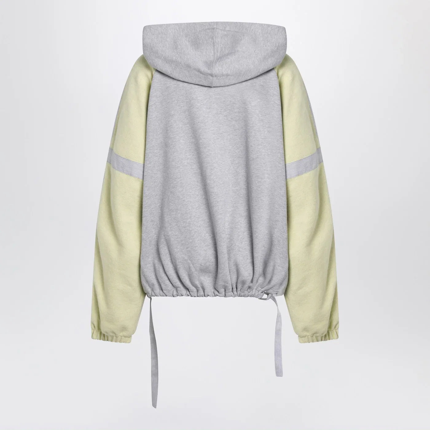 The Attico Grey/light yellow bomber sweatshirt
