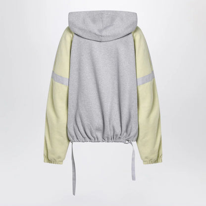 The Attico Grey/light yellow bomber sweatshirt