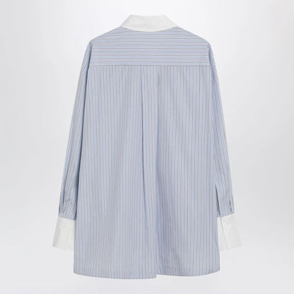 The Attico Light blue/white striped shirt Diana