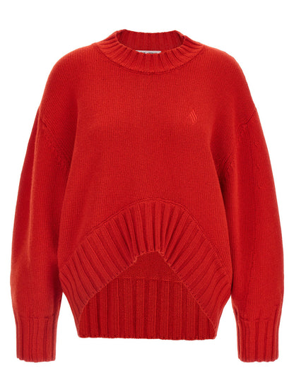 The Attico Asymmetrical Hem Sweater