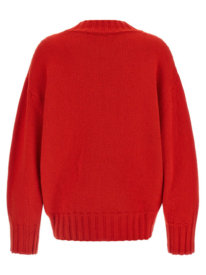 The Attico Asymmetrical Hem Sweater