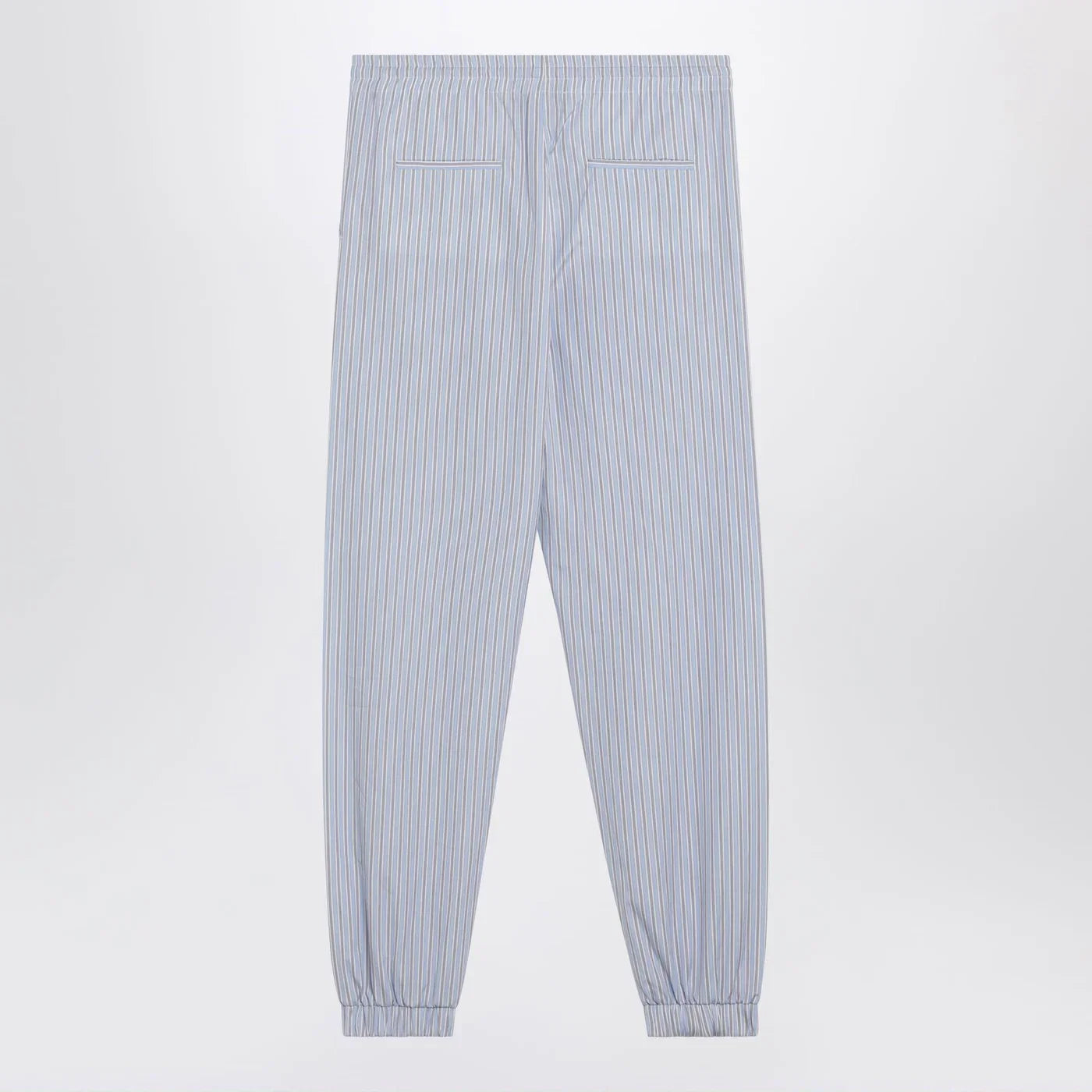 The Attico Light blue/white striped trousers