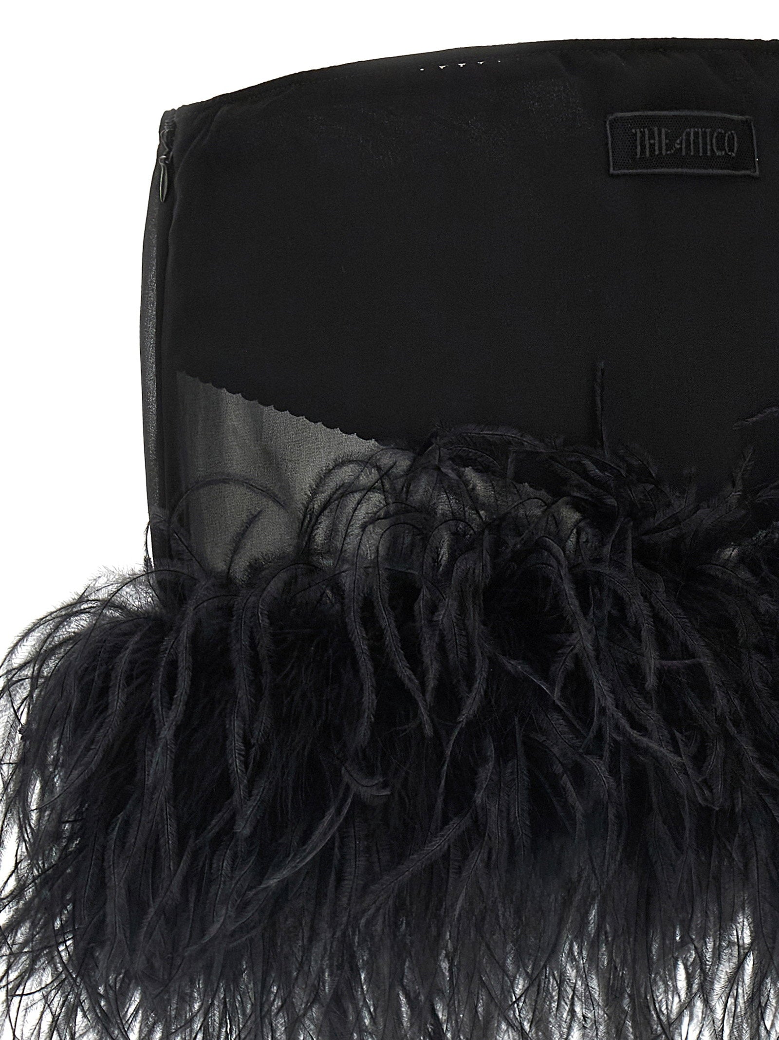 The Attico Feather Skirt
