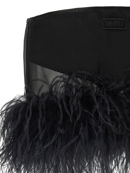 The Attico Feather Skirt