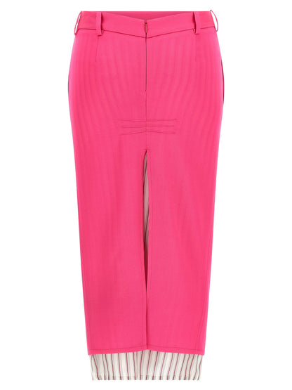 The Attico Double Layer Skirt