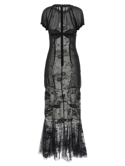 The Attico Lace Tulle Dress