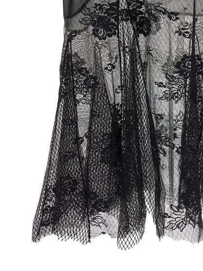 The Attico Lace Tulle Dress