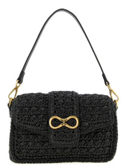 Twin Set Raffia Crossbody Bag
