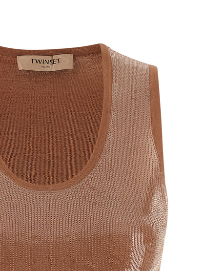 Twin Set Sequin Top