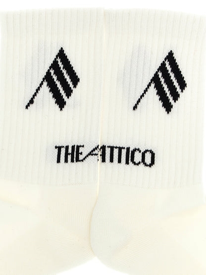 The Attico Logo Intarsia Socks