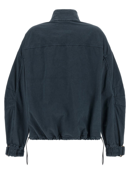 The Attico Blue Utility Bomber Jacket