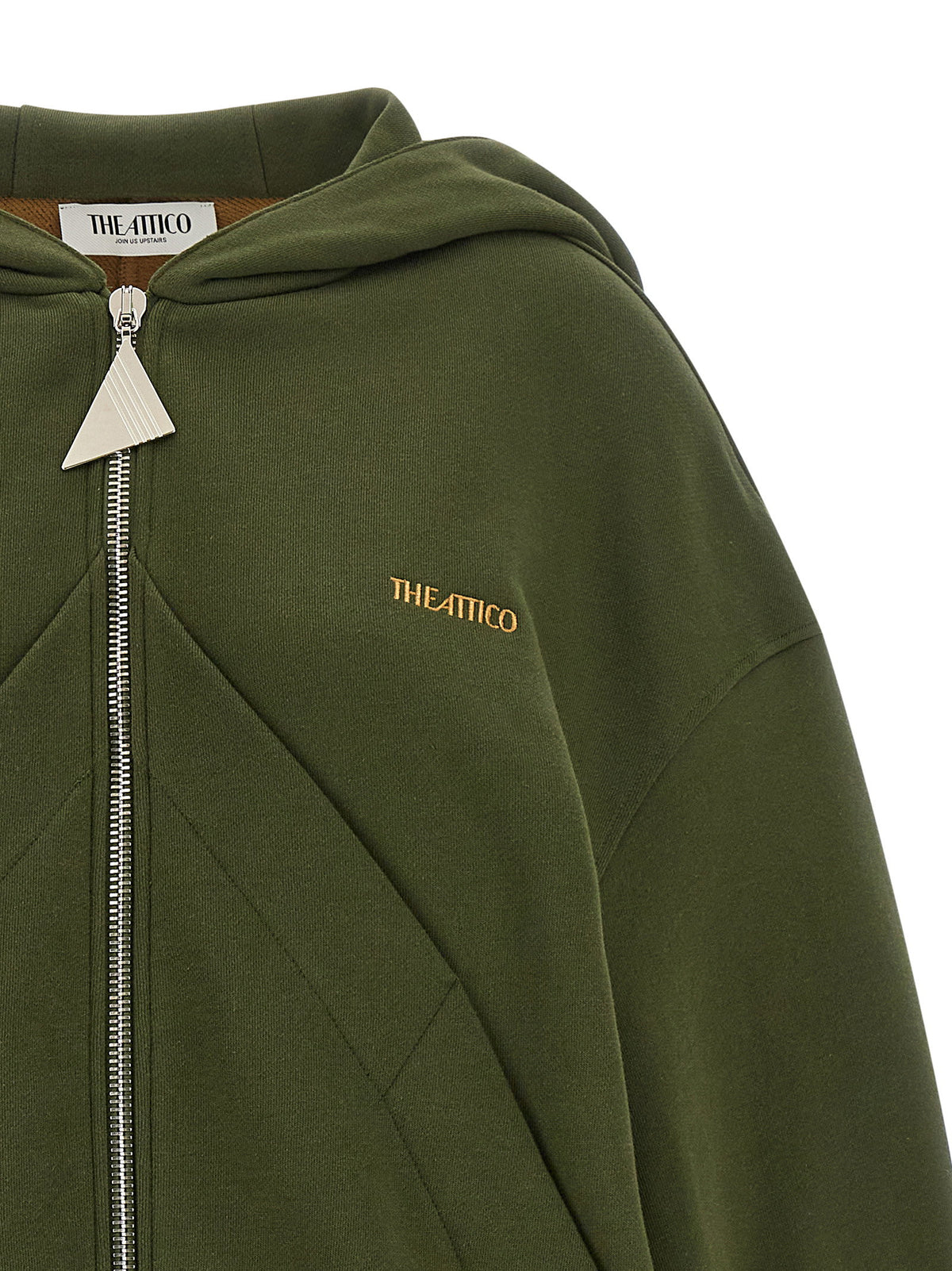The Attico Green Fleece Hoodie